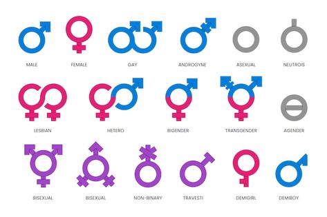 Free vector flat pride month lgbt symbol... | Free Vector #Freepik #freevector #gender-symbol #pride-month #bisexual #lgbtqia Couples Symbols, Gender Symbols, Pride Month, Street Fighter, Vector Photo, Gender Reveal, Drawing Tutorial, Vector Free, Rainbow