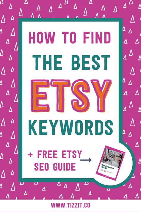 How to find the best Etsy keywords + free Etsy SEO guide Etsy Seo Tips, Pinterest Keyword Research, Etsy Keywords, Keyword Research Checklist, Keyword Research For Bloggers, Etsy Seo Keywords, Starting Etsy Shop, Online Marketing Social Media, Social Media Marketing Facebook