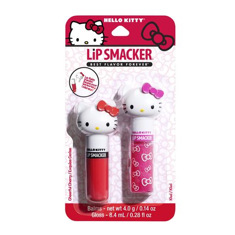 Hello Kitty Lip Balm, Unique Packaging Design, Hello Kitty Makeup, Hello Kitty Aesthetic, Flavored Lip Balm, Lip Smackers, Unique Packaging, Packaging Designs, Frozen Disney