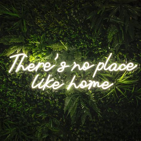 There's no Place Like Home ManhattanNeons Home Neon Sign, Outdoor Fire Pit Seating, Patio Signs, Neon Signs Home, Light Quotes, Sign Image, There's No Place Like Home, Real Estate Office, No Place Like Home