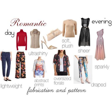 Romantic Outfit Summer, Romantic Body Type Outfit, Kibble Romantic, Romantic Body Type, Romantic Wardrobe, Romantic Clothing Style, Theatrical Romantic Style, Romantic Lines, Kibbe Style