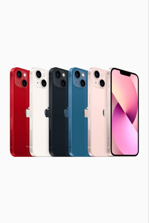 The next-generation iPhone 13, along with the iPhone 13 Mini, will arrive in five new colors: pink, blue, midnight, starlight and red. The iPhone 13 boasts a 6.1-inch screen size, while the Mini features a 5.4-inch screen size. The new device employs an A15 Bionic chip, a six-core CPU with two high performance and four efficiency cores that are 50% faster than “the leading competition.” Click to learn more about the next generation iPhone 13. #hypebeast #apple #appleiphone13 #appleiphone13mini Iphone 13 All Colors, Iphone 13 Features, Iphone 13 Mini Colors, Iphone 15 Colors, Iphone 12 Colors, Iphone 13 Mini Red, Iphone 13 Colors, Iphone 13 Mini Blue, I Phone 13 Mini