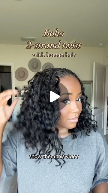 Ayanna Gay on Instagram: "The way these Boho 2 strand twists ate 😮‍💨😻  • duration: 4 hours (retwist & style) • hair: deep wave bulk from akonsoul store on amazon.  Inspo: @_thestarexperience ✨   #locdyann #locversatility #ayannagay #boholocstutorial #boholocs #locstylesforwomen" Faux Locs On Light Skin Women, Boho Dreadlocks Hairstyles, Locs With Curly Hair, Twist On Locs, Braids On Locs, 2 Strand Twist Locs Style, Loc Braids, Unique Loc Styles, Loc Nation