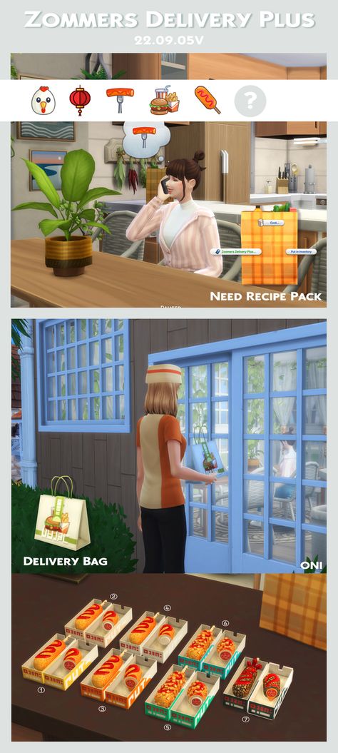 Oni Sims4, Sims 4 Oni Recipe, Sims 4 Delivery Service, Sims 4 Cc Delivery, Delivery Mod Sims 4, Sims 4 Cc Delivery Service, Sims 4 Delivery, Sims 4 Food Delivery Mod, Sims 4 Delivery Mod