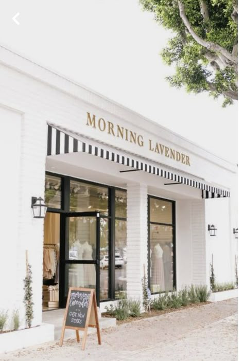 Boutique Exterior, Boutique Store Front, Eksterior Modern, Shop Facade, Morning Lavender, Camino Real, Store Design Boutique, Storefront Design, 카페 인테리어 디자인