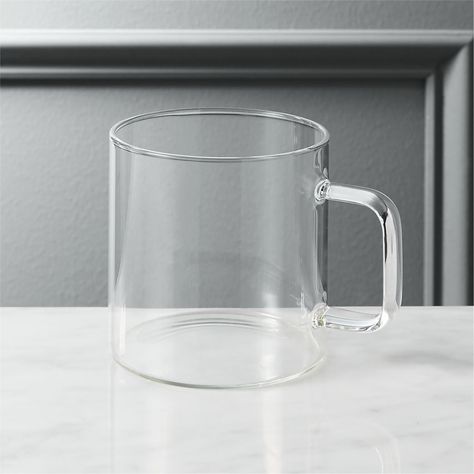 Elegant Tea Set, Clear Glass Coffee Mugs, Grey Mugs, Modern Mugs, Clay Mugs, Glass Coffee Mugs, Glass Mug, Coffee Mug Sets, Unique Coffee Mugs