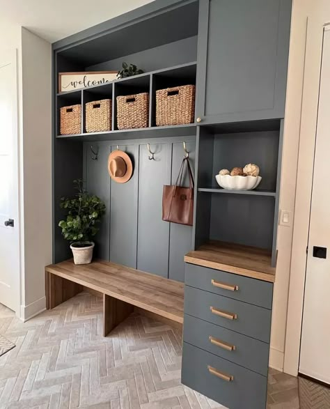 Here are 30 innovative mudroom bench ideas that cater to every style, from minimalist to rustic, to elevate your entryway, maximize storage, and keep your home organized. Mudroom Remodel, Mudroom Cabinets, Mudroom Bench Ideas, Mud Room Entry, Mudroom Organization, Mudroom Decor, Mudroom Entryway, Mudroom Laundry Room, Mud Room Storage