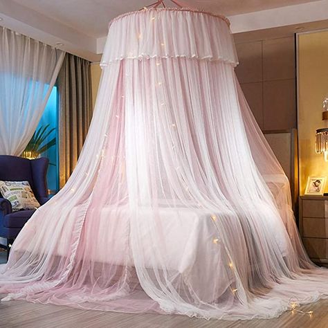 Pink Canopy Bed, Princess Bed Canopy, Princess Curtains, Princess Bedroom Decor, Girls Bed Canopy, Princess Canopy Bed, Princess Canopy, Bed Drapes, Girls Bed