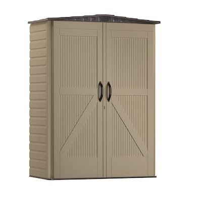 Rubbermaid 5-ft x 2-ft Roughneck Resin Storage Shed (Floor Included) in the Vinyl & Resin Storage Sheds department at Lowes.com Rubbermaid Storage Shed, Rubbermaid Shed, Rubbermaid Storage, Resin Sheds, Shed Floor, Resin Storage, Small Sheds, Garden Storage Shed, Plastic Sheds