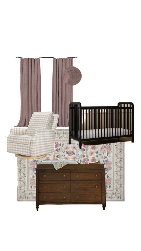 Nursery Girl, Girl Nursery, Dark Wood, Nursery, Wood