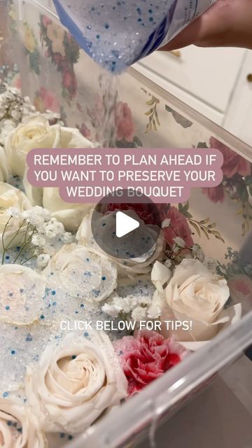 Paige | DIY & Deals & Decor on Instagram: "What do you need to know about preserving your wedding bouquet or wedding flowers? 💐 ✨
 
Plan ahead! Have a plan for your wedding flowers. Lots of guests like to take home the flowers so make sure it’s communicated ahead of time to your coordinator if you want to keep them!
 
Assign someone to take home your flowers and put them in water!
 
There are two ways you can do this: preserve professionally or DIY.
 
If you want them to be professionally preserved, start the research a few months in advance and see if there is anyone local that can do this service for you. There are also Etsy shops and other companies where you can ship your flowers to as well. Just gets a little costly.
 
There is a bonus to having it preserved professionally, you don’t How To Save Wedding Flowers, How To Preserve Wedding Bouquet, Wedding Flower Preservation Ideas, Perserving Flowers, Preserve Wedding Bouquet, Preserved Wedding Bouquet, Preserved Flowers Bouquet, Diy Bridal Bouquet, Wedding Bouquet Preservation