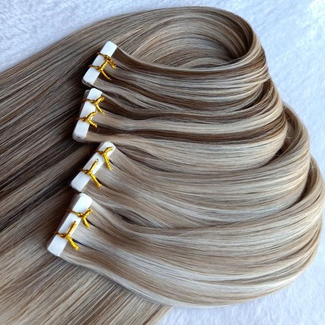 Tape Hair Extensions - Best Quality - Color Melt, Ash Blonde, Rooted , Bayalage or Solid Colors. Most colors are in stock for immediate shipment. We can also do custom orders.  Luxury hair at it's finest. The hair does not tangle or shed- professional salon quality and sold to many salons worldwide. The hair can be retaped and reused many times. The quality is luxury and can be used for 1-2 years with proper maintenance. The tape is strong enough to wear for 6-8 weeks. Vienna Winter, Snow Travel, Tape Hair Extensions, Hair Extension Brands, Color Melt, Sew In Hair Extensions, Mountains Snow, Hair Tinsel, Light Ash Blonde