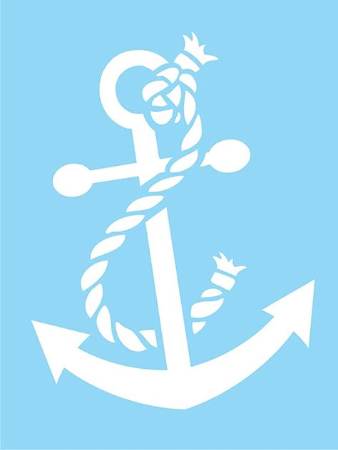 Boat Stencil, Easy Stencil Patterns, Anchor Stencil, Nautical Images, Beach Stencils, Nautical Stencils, Easy Mosaic, Cedar Cabin, Make Your Own Stencils