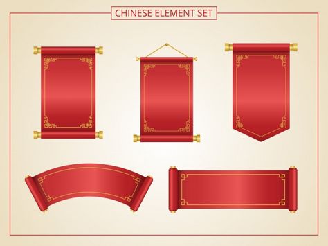 Chinese Scrolls Aesthetic, Chinese Border Design, Happy Vietnamese New Year, Chinese New Year Banner Design, Chinese Frame Border, Red Chinese Background, Korean New Year, Red Color Background, Chinese Scroll