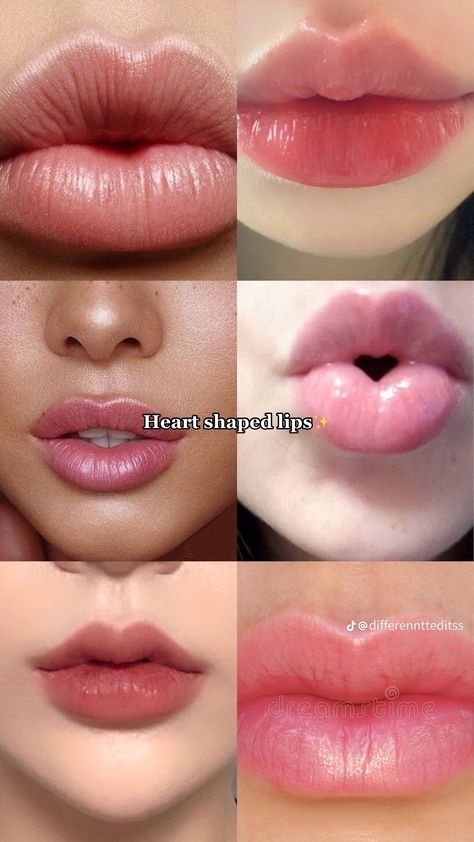 Types Of Lips Shape, Heart Shaped Lips, Lip Types, Sleep Eye, Good Skin Tips, Lip Shapes, Facial Skin Care Routine, Beauty Goals, Lip Fillers