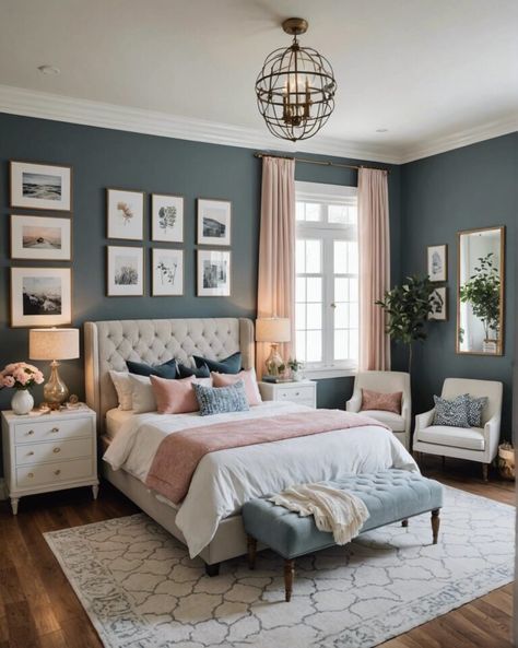 20 Modern Grey Bedroom Ideas For a Sleek Look – ToolzView Blue Grey Bedrooms, Grey Blue Bedroom Ideas, Grey Blue Bedroom, Gray Teen Bedroom, Modern Teen Bedrooms, Modern Grey Bedroom, Grey Bedroom Ideas, Blue Gray Bedroom, Witchy Garden