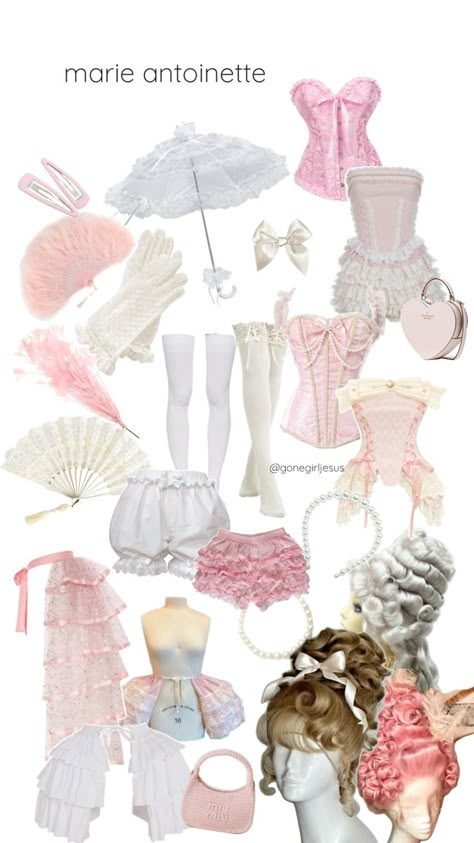 Marie Antoinette Couple Costume, Mary Antoinette Halloween Costume, Rose Halloween Costume, Original Halloween Costume Ideas, Marie Antoinette Costume Halloween Diy, Pink Corset Halloween Costume, Marie Antoinette Halloween Costume, Pink Halloween Costume Ideas, Coquette Costumes