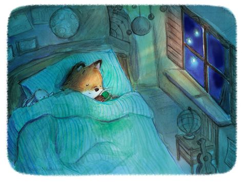 Sick In Bed Illustration, Bed Illustration, Happy To Be Here, Biography Books, Children's Illustration, Wild Creatures, Family Illustration, T Art, Bear Art