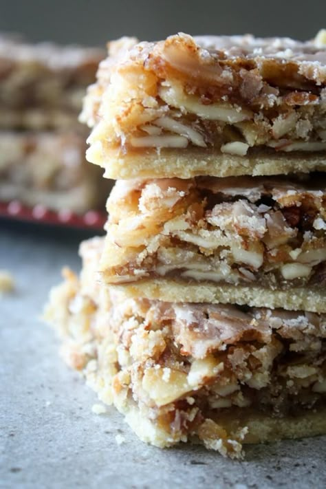 Coconut Almond Bars, Layered Bars With Coconut, Coconut Chewies Bars, Coconut Dessert Bars, Coconut Dream Bars, 7 Layer Coconut Magic Bars, Pastry Treats, Almond Desserts, Holiday Baking List