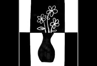 This is a simple exercise that uses positive and negative shapes and lines. 1. Give each student a tall white rectangle, and a black piece of paper that is half the size of the white. 2nd Grade Art, 4th Grade Art, 5th Grade Art, 3rd Grade Art, Art Projects For Kids, Ecole Art, 흑백 그림, Elementary Art Projects, Homeschool Art