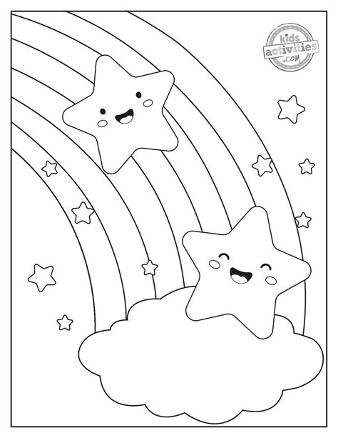 Star Coloring Sheet, Cute Stars Drawing, Star Coloring Pages Free Printable, Sketching For Kids, Happy Coloring Pages, Stars Coloring Pages, Kids Activity Sheets, Fun Sheets, Paint For Kids