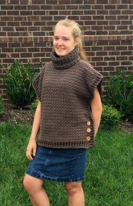 Sophia Poncho with Cowl Cowl Neck Crochet, Crochet Pattern Poncho, Crochet Poncho Patterns Easy, Poncho Crochet Pattern, Crochet Poncho Pattern, Quick Crochet Gifts, Cowl Poncho, Poncho Au Crochet, Cowl Crochet Pattern