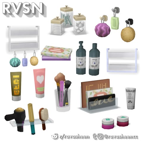 Hot Sim Disguise Clutter Set | RAVASHEEN on Patreon The Sims 4 Pack, Furniture Cc, Sims Inspiration, Sims 4 Kitchen, Sims 4 Bedroom, Sims 4 Clutter, The Sims 4 Packs, Sims 4 Cc Folder, Sims 4 House Design