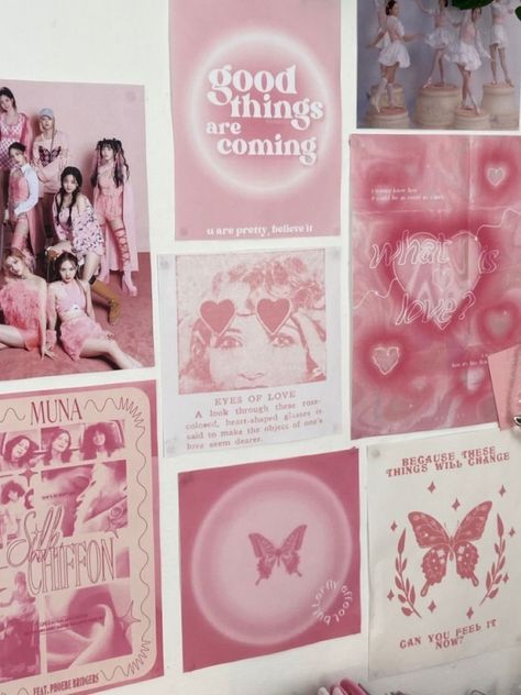 Pink Room Posters, Room Posters Aesthetic, Posters Aesthetic, Pink Room, Room Posters, The Wall, Wall, Pink, White