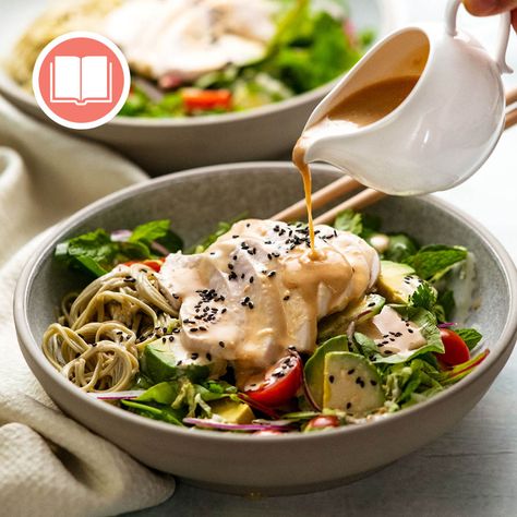 Soba Recipe, Parmesan Crusted Chicken Breast, Soba Salad, Tin Eats, Crusted Chicken Breast, Soba Noodle Salad, Japanese Cafe, Healthy College, Soba Noodles Salad