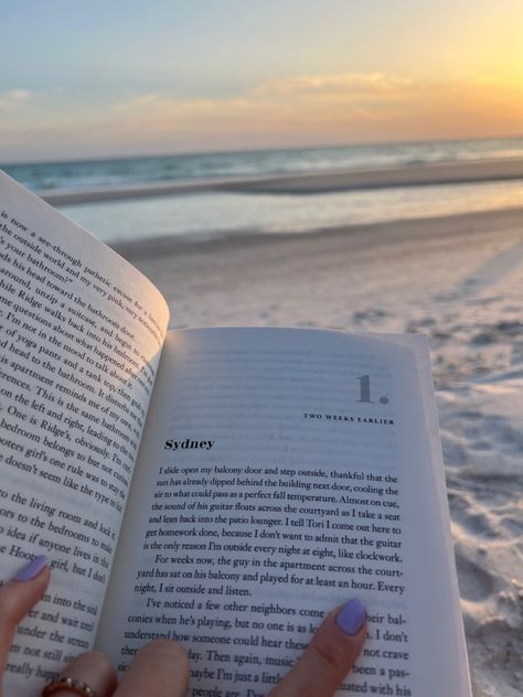 Beach Vacation Vibes, Maybe Someday Aesthetic, Colleen Hoover Maybe Someday, Reading At Beach, Book By The Beach, Books And Beach, Book At The Beach, Books On The Beach, Read On The Beach