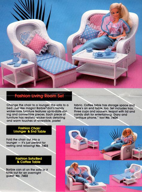 Barbie Living Room, Barbie Playsets, Barbie 80s, Accessoires Barbie, 1980s Childhood, Im A Barbie Girl, 90s Childhood, Barbie Dream, Barbie House