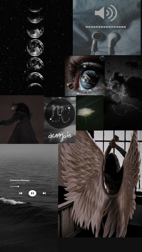 Dark wallpaper collage Scorpio Aesthetic, Aesthetic Lock Screen, Vsco Wallpaper, Girl Wallpapers, Girly Wallpapers, Love Horoscope, Vsco Girl, Wallpapers, Screen