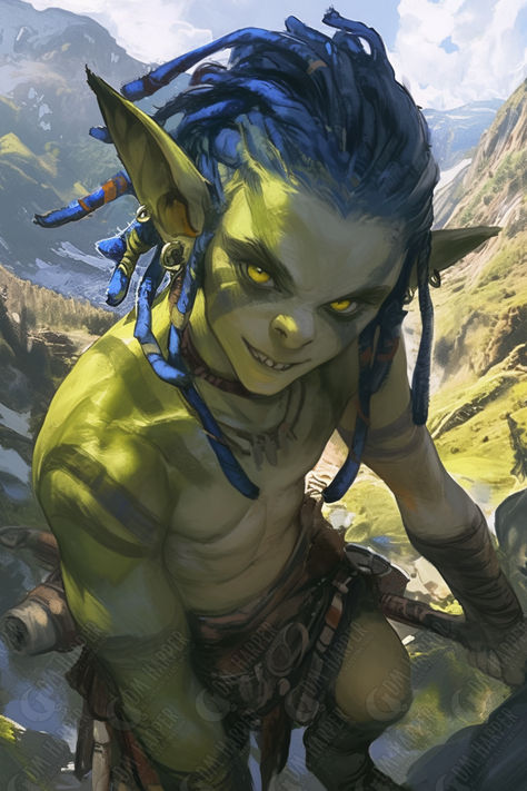 Goblin Shaman Art, Zombie Dnd 5e, Goblin Monster, Half Goblin, Goblin Barbarian, Goblin Alchemist, Goblin Druid, Hobgoblin Character Art, Male Goblin Art