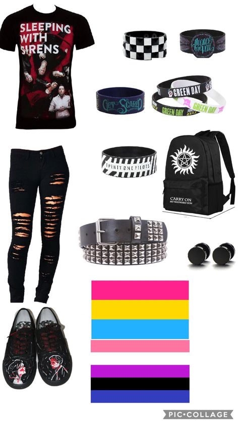 Gender Neutral Clothes Teens, Gender Fluid Clothes, Pansexual Outfit Ideas, Gender Fluid Outfit, Pansexual Outfits, Genderfluid Outfit Ideas, Genderfluid Outfits, Queer Outfits, Tomboy Stil