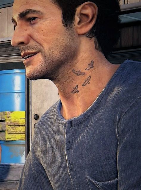 Uncharted 4 Tattoo, Rdr2 Tattoo, Uncharted Tattoo, Celebrity Tattoos Male, Hollywood Tattoo, Drake Tattoos, Drake Video, Uncharted Drake, Sam Tattoo