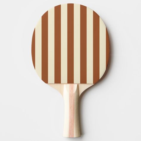 Polo Striping Desert Sun Color Sienna Color, Sun Color, Mid Century Colors, Backyard Parties, Ping Pong Paddles, Desert Sun, Cranberry Color, Burnt Sienna, Family Reunions