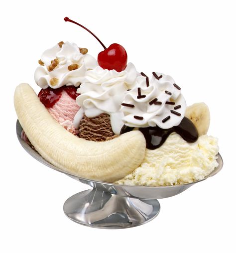 Nothing says, "Party!" like a delicious Banana Split! Heavenly Desserts, Strawberry Chocolate, Banana Boat, Mothers Day Brunch, Witch Outfit, Banana Split, Cute Desserts, Tart Recipes, Blender 3d