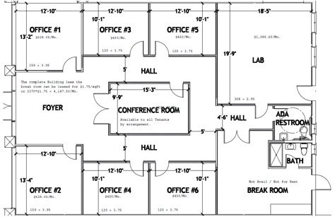 Office Floorplans, Lawyer's Office, Office Building Plans, Office Layout Plan, Commercial Building Plans, Office Space Planning, Feasibility Study, Office Floor Plan, Small Office Design