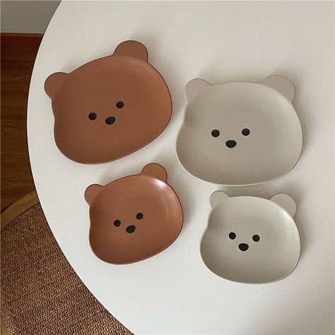 Noodle Breakfast, Teddy Collections, Kawaii Bear, Korean Accessories, Breakfast Salad, Teddy Bear Design, Clay Diy Projects, Bowl Plate, Cute Fruit