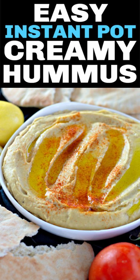 Homemade hummus you are going to love! This instant pot hummus is perfect for snacking. #diprecipe #instantpotrecipe #hummus Instant Pot Hummus, Persnickety Plates, Hummus Recipes, Stuffed Grape Leaves, Garlic Hummus, Food Type, Healthy Food Menu, Dry Chickpeas, Make Hummus