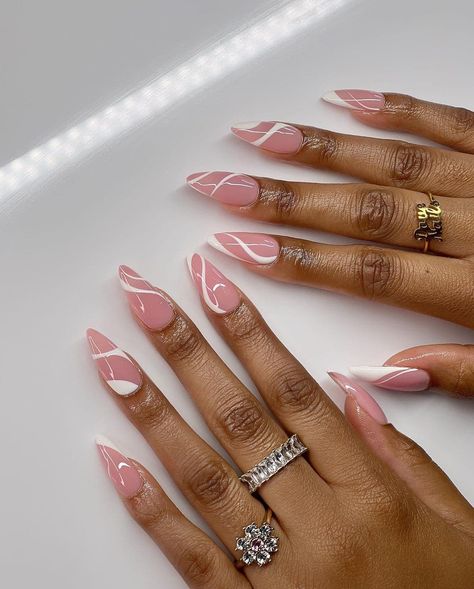 Almond Acrylic Nails Designs, Oval Nails Designs, Acrylic Nails Designs, Drip Nails, Short Square Acrylic Nails, Almond Nails Designs, Almond Acrylic Nails, Short Acrylic Nails Designs, Glam Nails