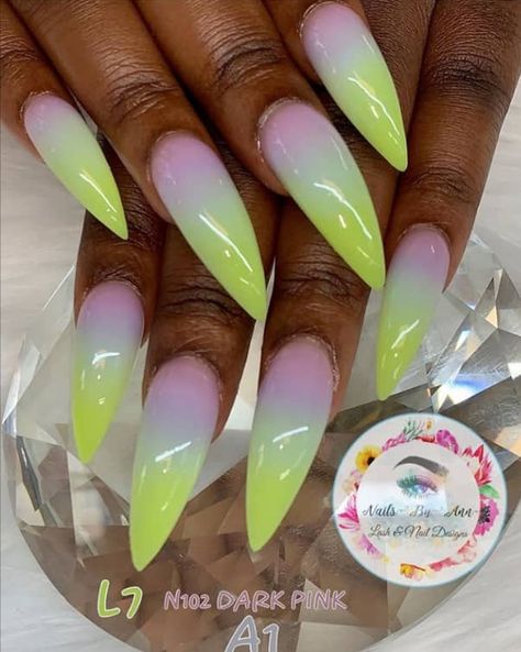 26 Gorgeous Ombre Nail Designs - The Glossychic 3 Color Ombre Nails, Neon Ombre Nails Bright Colors, Airbrush Nail Designs Ombre, Neon Ombre Acrylic Nails, Ombre Nail Designs Summer, Bright Ombre Nails Summer, Ombre French Nails Color, Gorgeous Nails Summer, Bright Ombre Nails