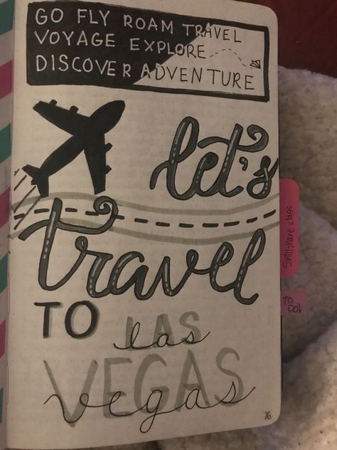 Travel Journal Cover Page, Trip Journal, Travel Photos Display, Journal Cover Page, Diy Photo Display, Travel Journal Cover, Project Cover Page, Travel Quotes Wanderlust Adventure, Vegas Travel