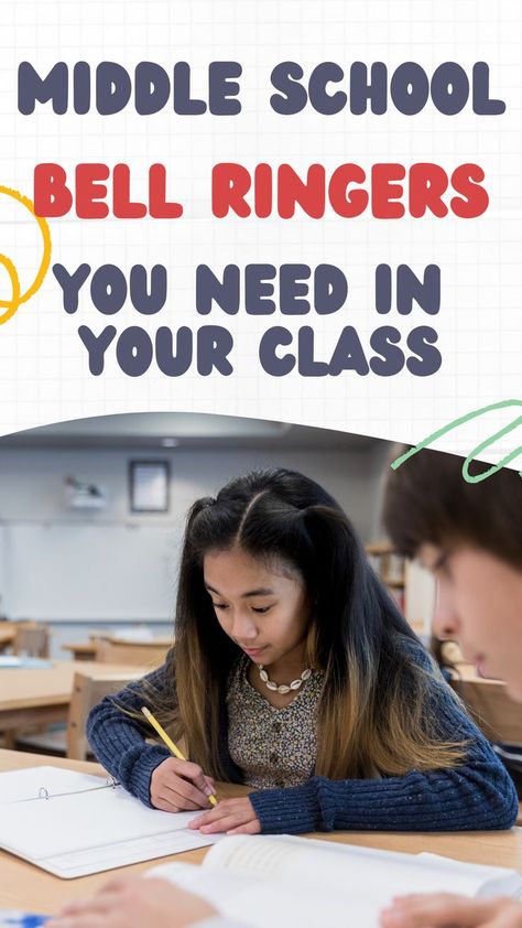 If you do not know where to start, but want to introduce bell ringers in your class, I’ll share with you one of the bell ringers I use this year. Middle School Bell Ringers, Bell Ringers For Middle School, Ela Bell Ringers, Mentor Sentences, Middle School Libraries, English Skills, Classroom Management Tool, Bell Work, Teaching Social Skills