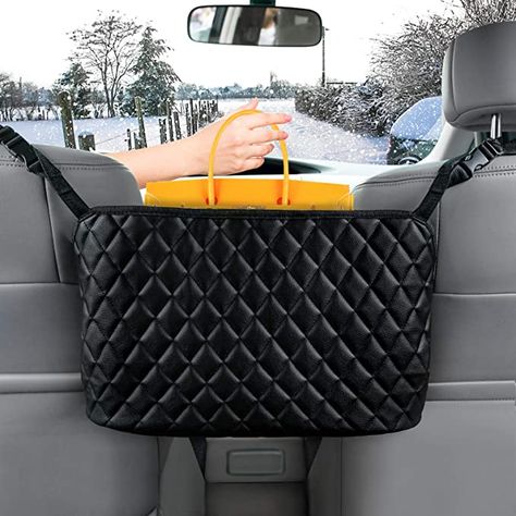 Dream Car Aesthetic, Great Amazon Finds, Car Seat Bag, Seat Back Organizer, Practical Gift Ideas, Car Storage Bag, Handbag Holder, Leather Bag Design, Purse Storage