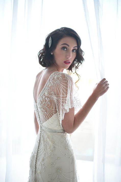 Ivory wedding gown