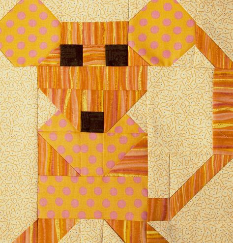 = free tutorial = Mouse quilt block by The Objects of Design Mouse Quilt Pattern, Mouse Quilt Block, Block Quilt Ideas, Quilt Animals, Cat Quilt Block, Cat Quilt Patterns, Farm Quilt, Block Quilt, Animal Quilts