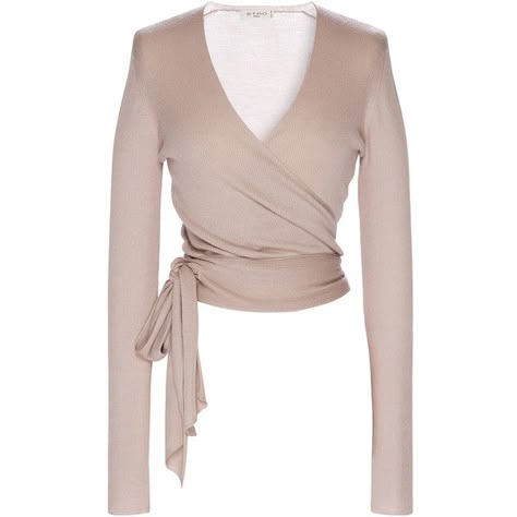 Etro Long Sleeve Ballet Cardigan featuring polyvore, fashion, clothing, tops, cardigans, ballet cardigan, brown cashmere cardigan, ballet wrap top, long sleeve wrap cardigan and brown cardigan Ballet Cardigan, Ballet Wrap Top, Ballet Top, Long Sleeve Wrap Top, Formal Tops, Cardigan Brown, Angel Outfit, Brown Tops, Yoga Outfit