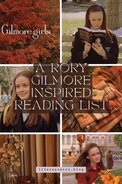 Rory Books Reading Lists, Books Rory Gilmore Read, Rory Gilmore Reading List, Rory Aesthetic, Rory Gilmore Books, Rory Gilmore Aesthetic, Bookworm Aesthetic, Gilmore Aesthetic, Gilmore Girl