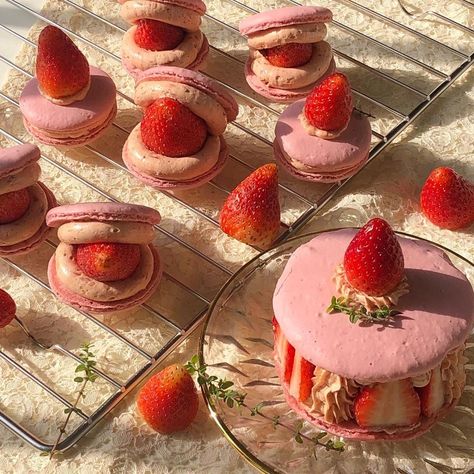 Pink Desserts, Cute Baking, Pretty Dessert, Think Food, Cute Desserts, Baking Ideas, Pretty Cakes, Food Obsession, Cafe Food